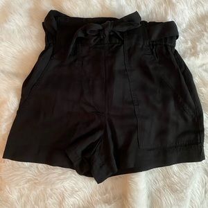 H&M High-Waisted Paper-Bag Shorts